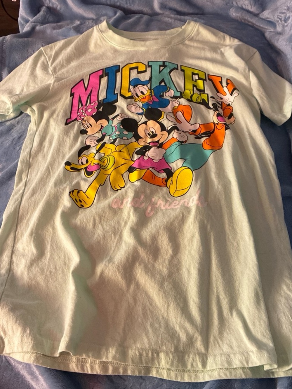 Disney Pastel Mint Mickey & Friends Graphic Tee